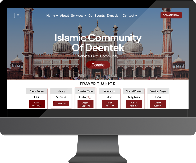 Masjid Website Development