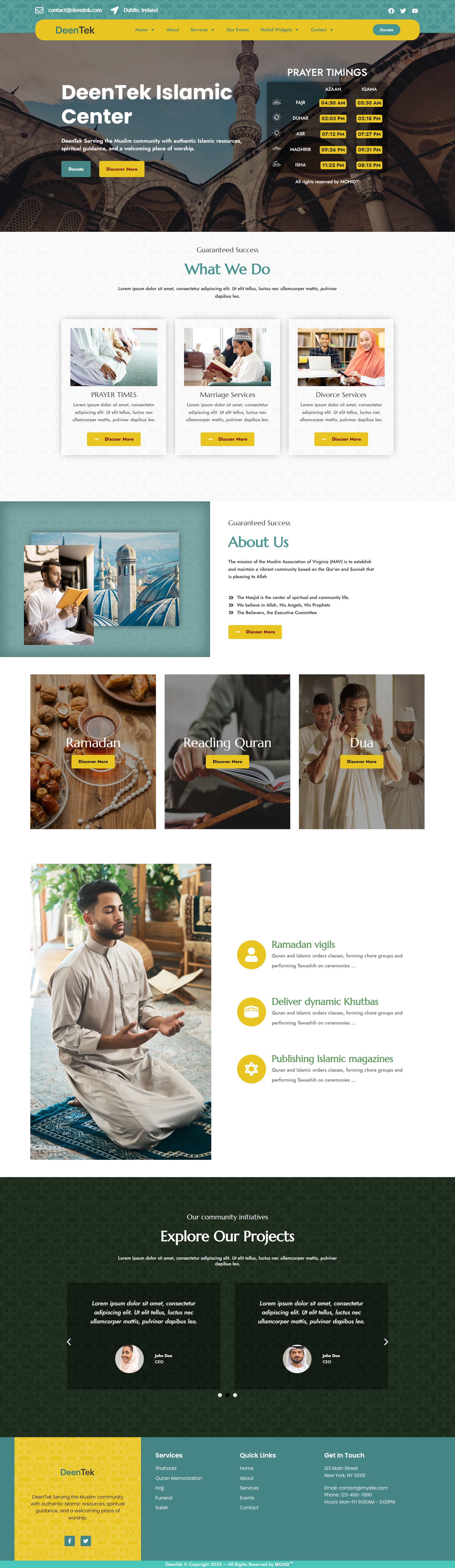 Mosque website