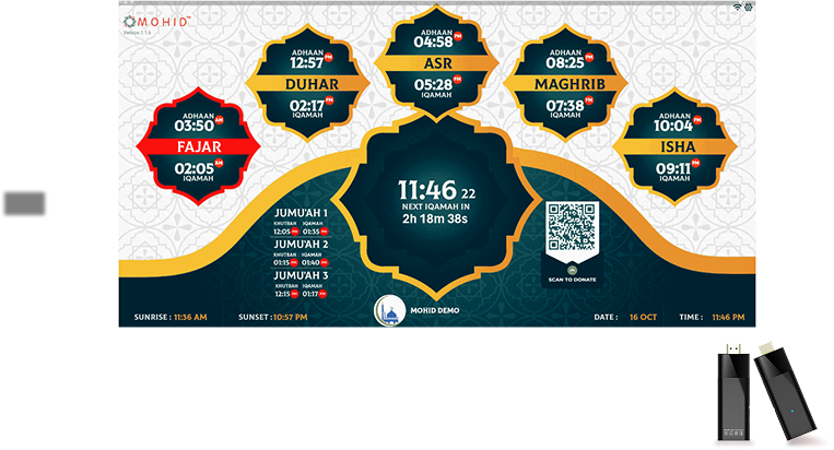 Masjid Digital Signage Player