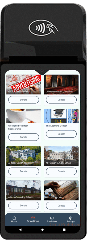 donation screen -mpm pro